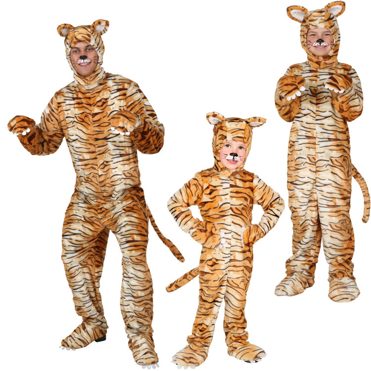动物昆虫万圣节演出服装 成人儿童幼儿凶猛老虎角色装扮扮演服装