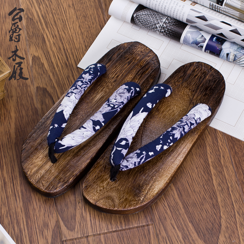 出口日本男式 木屐拖鞋纯手工人字木拖鞋木头拖鞋日式木拖鞋包邮