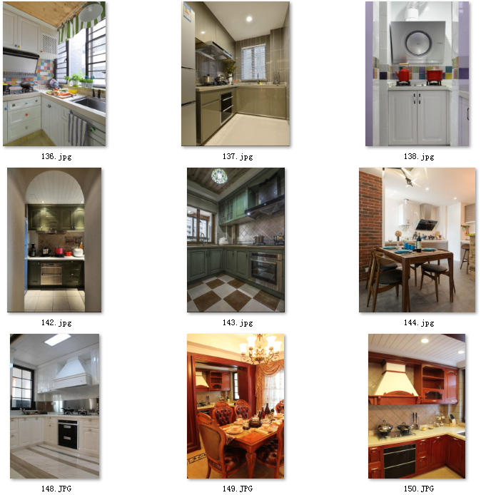 6-厨房橱柜效果图厨房室内素材家居房子房屋橱柜装修设计参考资料