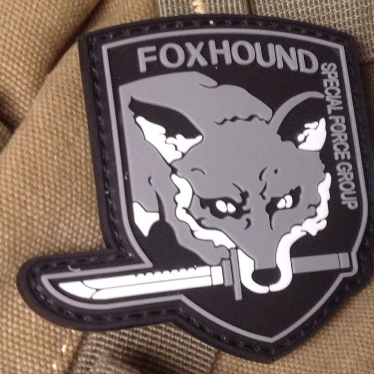 Foxhound猎狐犬特种部队合金装备之潜龙谍影PVC魔术贴臂章徽章