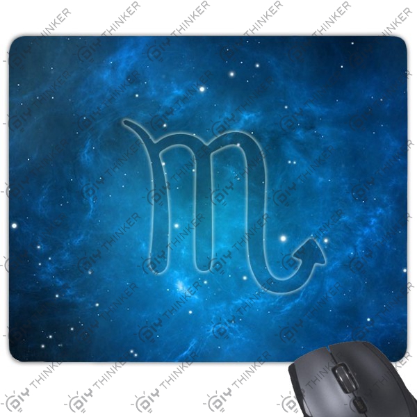 星空图案夜空天蝎座星座符号创意设计定制加厚游戏鼠标垫办公桌垫