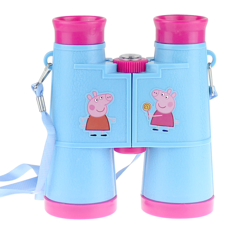 小猪佩琪儿童望远镜双筒高清望远镜可调调弧玩具科学实险礼物
