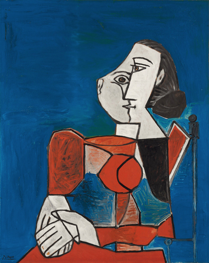 立体抽象手工装饰画毕加索Picasso油画玛丽泰蕾兹名画复制品