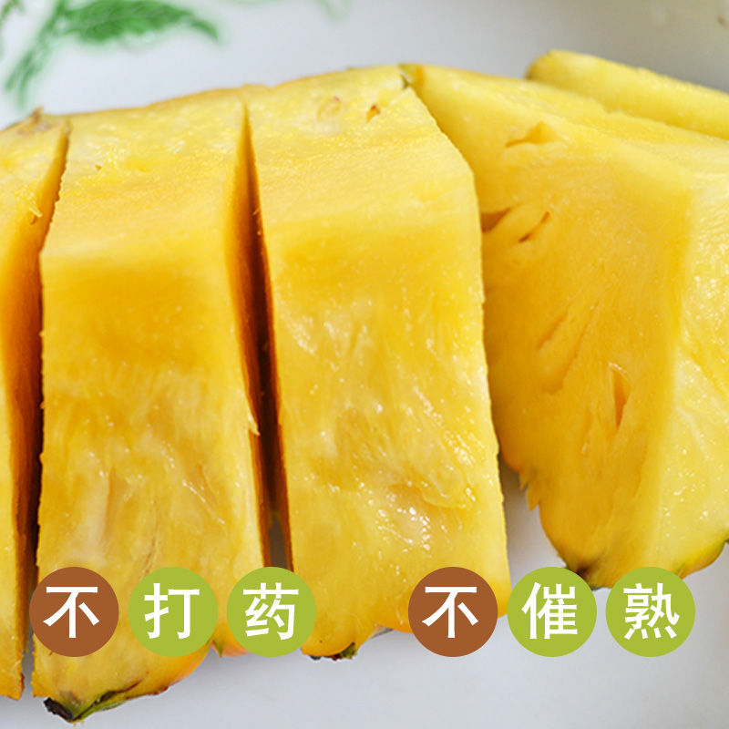 香水菠萝现摘现发自然熟无农药新鲜程溪菠萝凤梨3个装2kg超甜超香