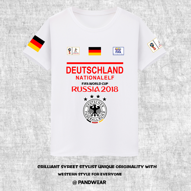 2018世界杯T恤德国队球衣队服穆勒二娃诺伊尔克罗斯厄齐尔短袖男