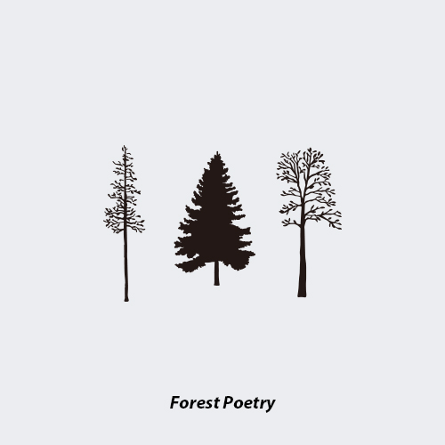 NEUF弗 防水纹身贴《森林诗歌》树与自然 超美黑白植物