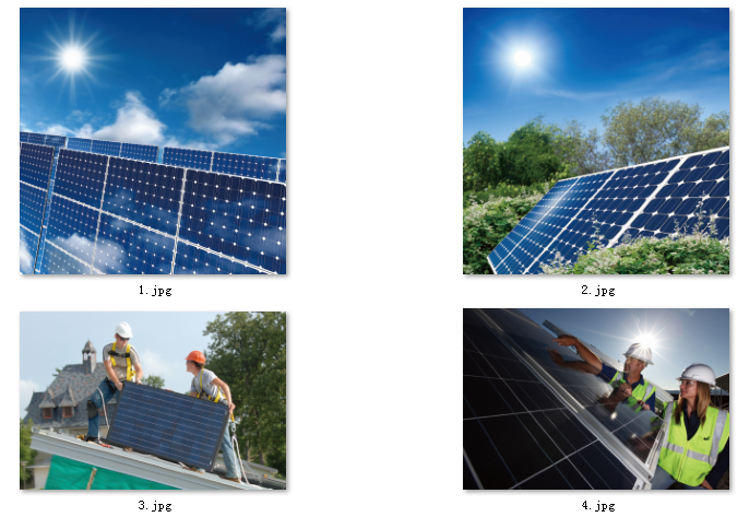 9-新能源光伏发电宣传单彩页图片分布式光伏太阳能发电背景图素材