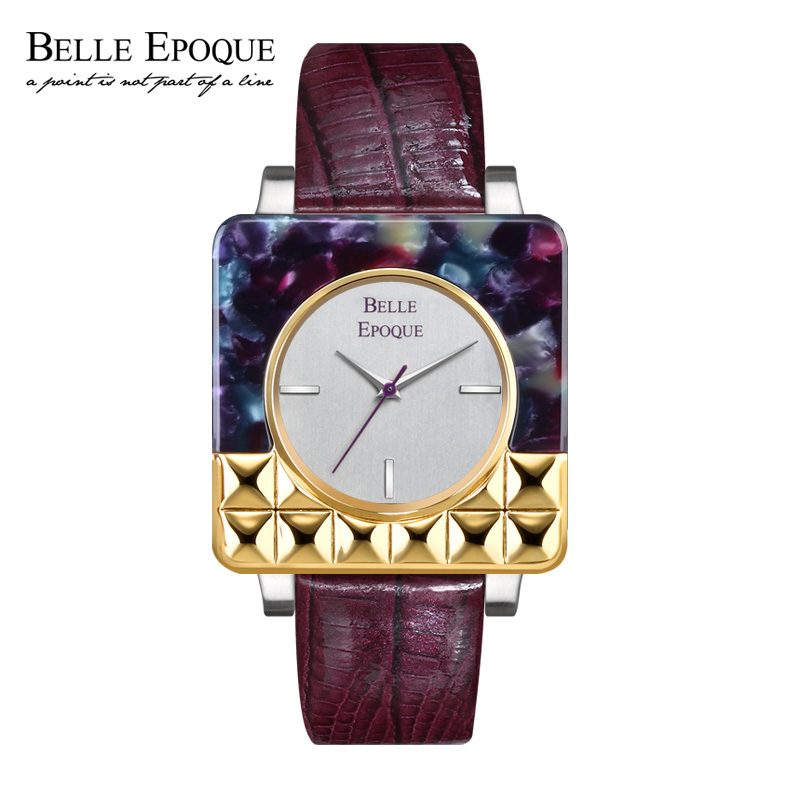 BelleEpoque美好年代名牌手表be网红搭配时尚复古真皮情侣石英表