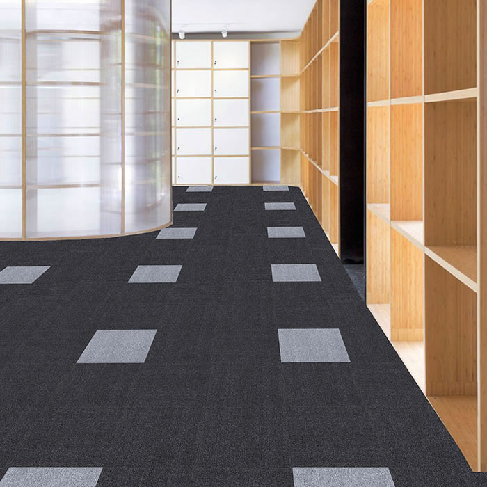 TB50巨东方块PVC底地毯 办公室会议室地毯台球房地毯50*50地毯