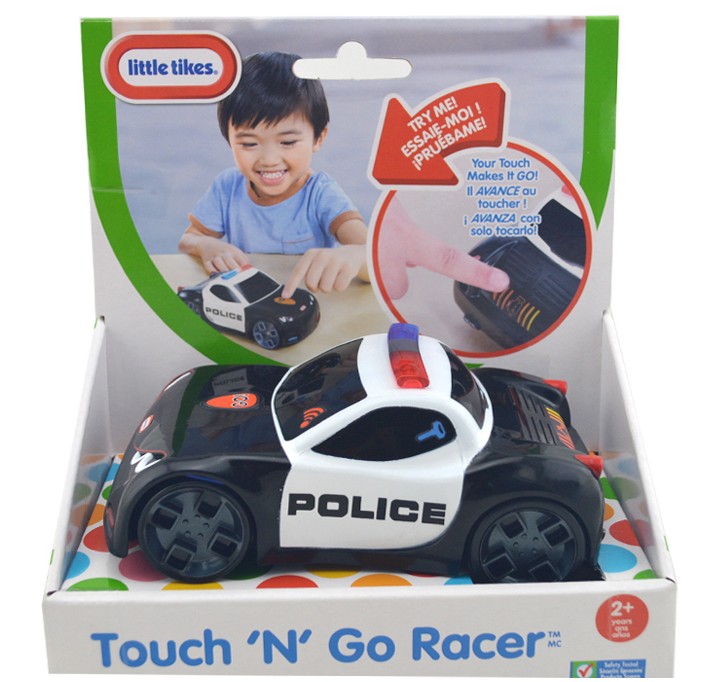 美国小泰克卡通触动赛车组合警车跑车卡车赛车儿童益智电动玩具