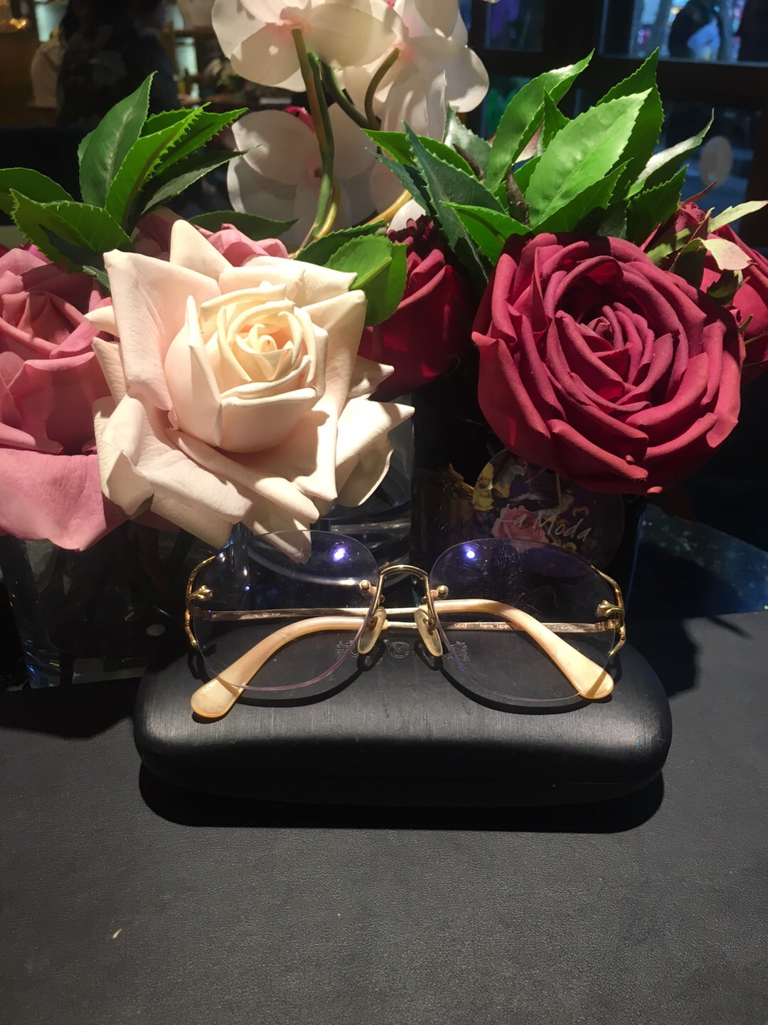 【佳斐珠宝】老化茶色眼睛日本名牌K18黄金眼镜可换镜片新12-47
