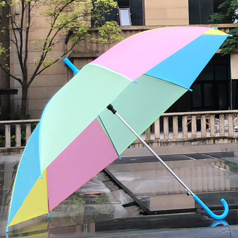 定制彩色塑料雨伞透明伞自动长柄创意表演伞企业礼品广告伞印logo