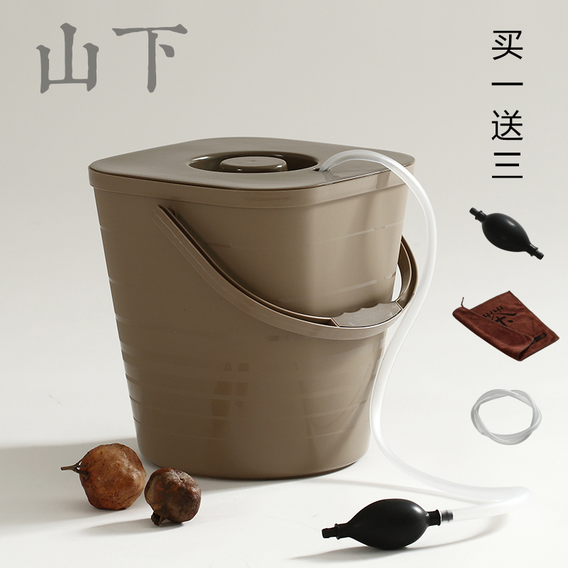茶道茶渣桶塑料废水桶功夫茶具配件茶台下水桶垃圾桶排水桶茶水桶