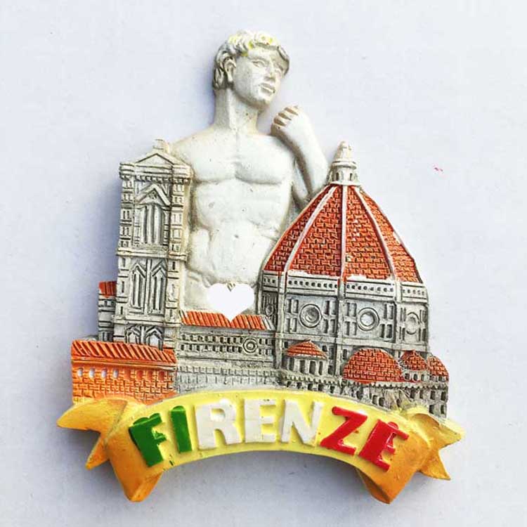 意大利佛罗伦萨百花圣母大教堂乔托钟楼大卫雕像旅游纪念品冰箱贴