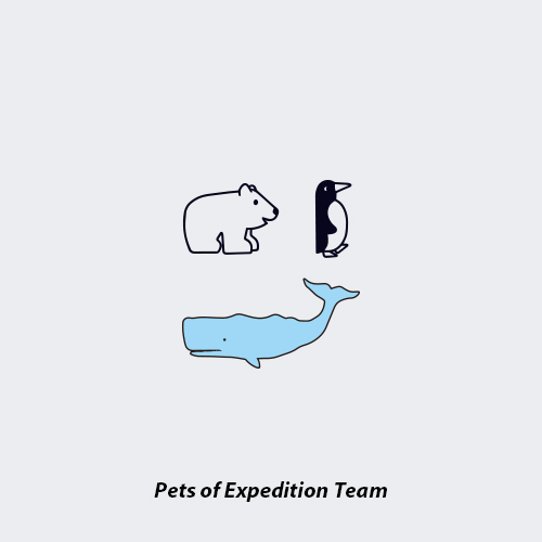 NEUF弗 创意纹身贴《科考队宠物》 鲸鱼企鹅北极熊 冬天萌萌哒