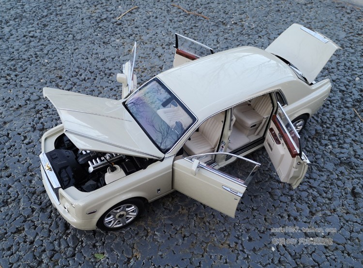 劳斯莱斯幻影 模型 京商Kyosho1:18 幻影 加长版 合金汽车模型