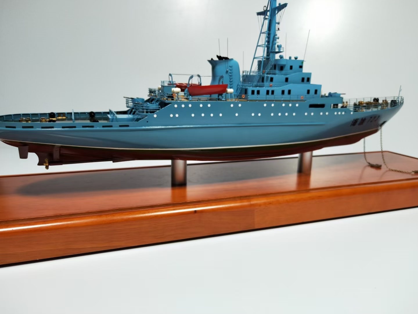 海冰723破冰船仿真模型合金航模成品收藏军模静态展示尺寸可定制
